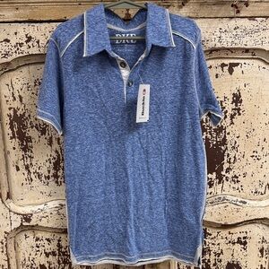 BKE Heathered Blue Polo Shirt Sz 6